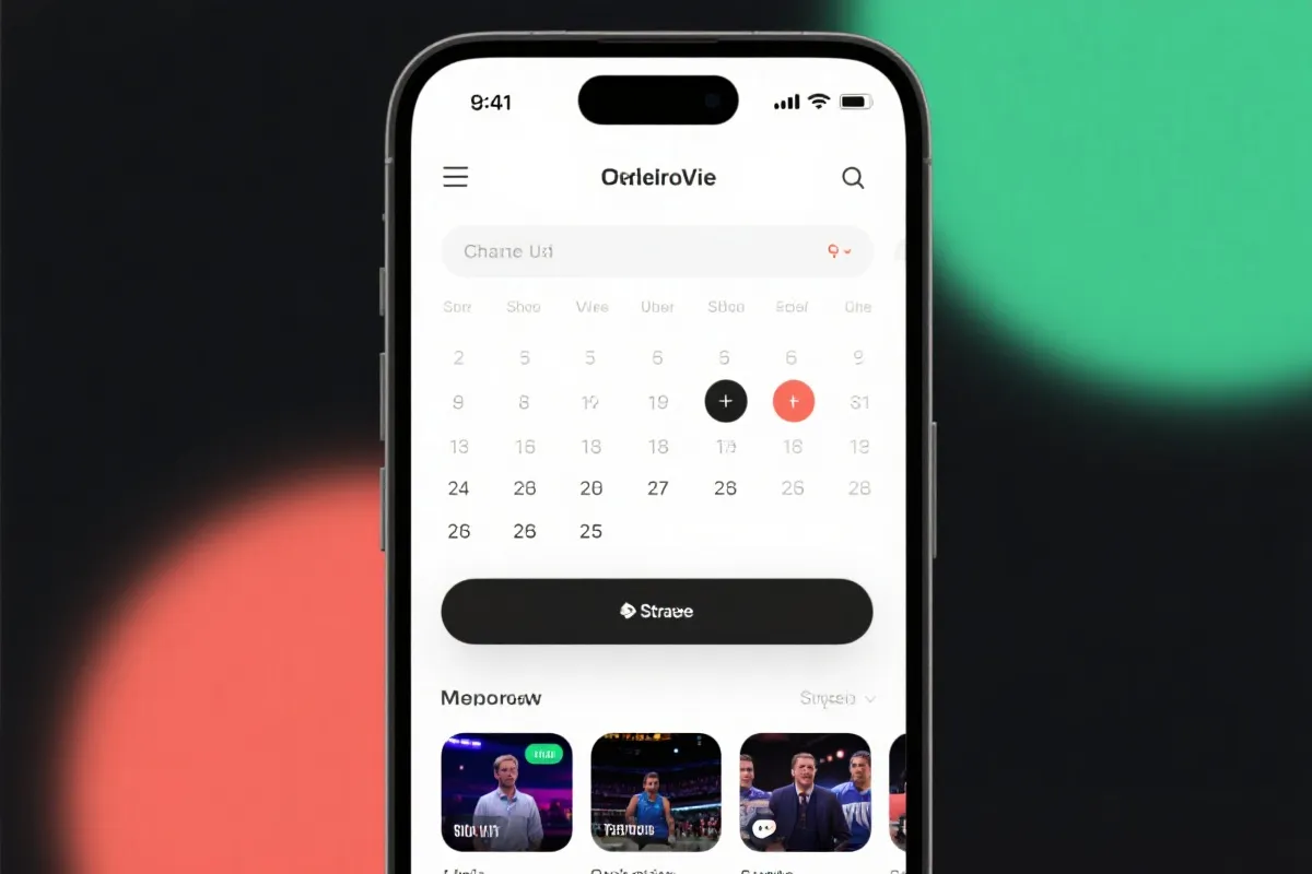 赛程与直播界面预览